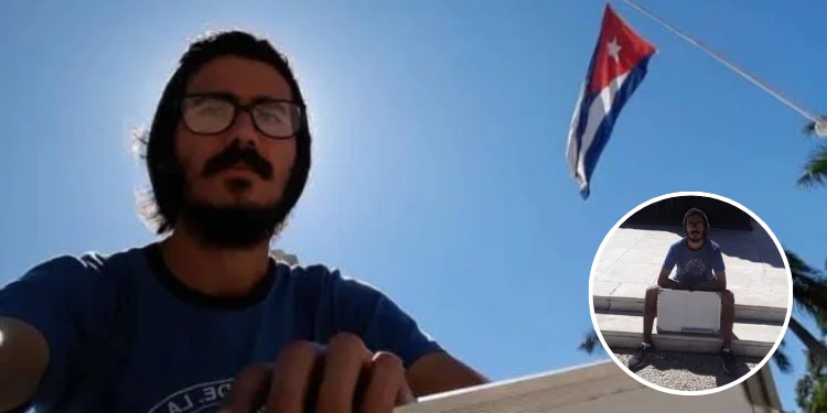 Detenido y golpeado por protestar con un cartel en blanco: Leonardo Romero Negrín