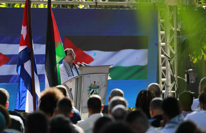 Conmemoran en Cuba el Día de la Tierra Palestina con un reclamo del cese al fuego en Gaza