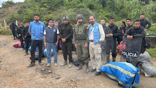 Atención: ya fueron liberados los 28 policías y el militar del Ejército secuestrados en El Plateado, Cauca