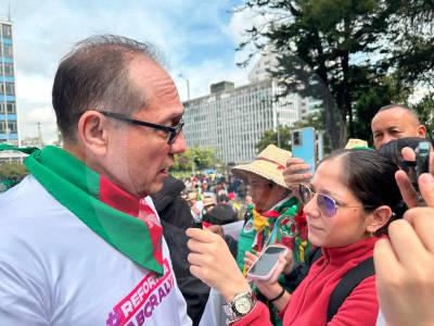 En vivo | Marchas 18M: ministros llegan a punto de concentración en el Parque Nacional de Bogotá