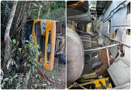 Bus con 52 niños a bordo se volcó en Necoclí, Antioquia