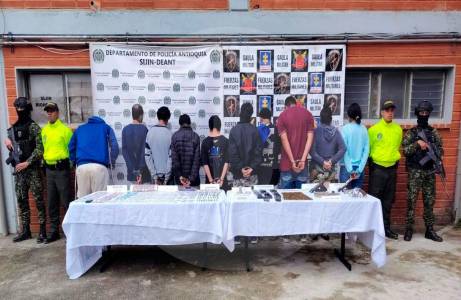 Otro batacazo para el grupo criminal El Mesa: hubo capturas masivas en Rionegro y Bello