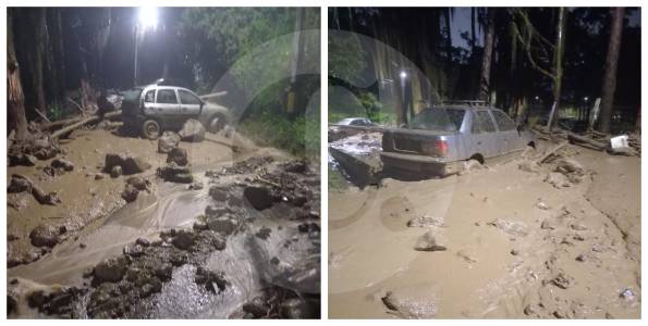 Una noche pasada por lluvias hizo cerrar vía a San Félix en Bello