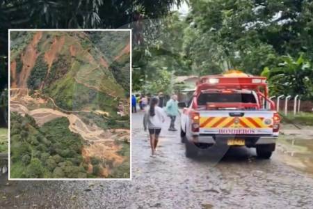 Se descartó represamiento en río San Juan, pero hay cierre de la Troncal del Café en el Suroeste