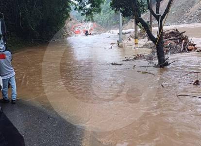 Troncal del Café sigue cerrada: represamiento del río San Juan impidió su reapertura este sábado