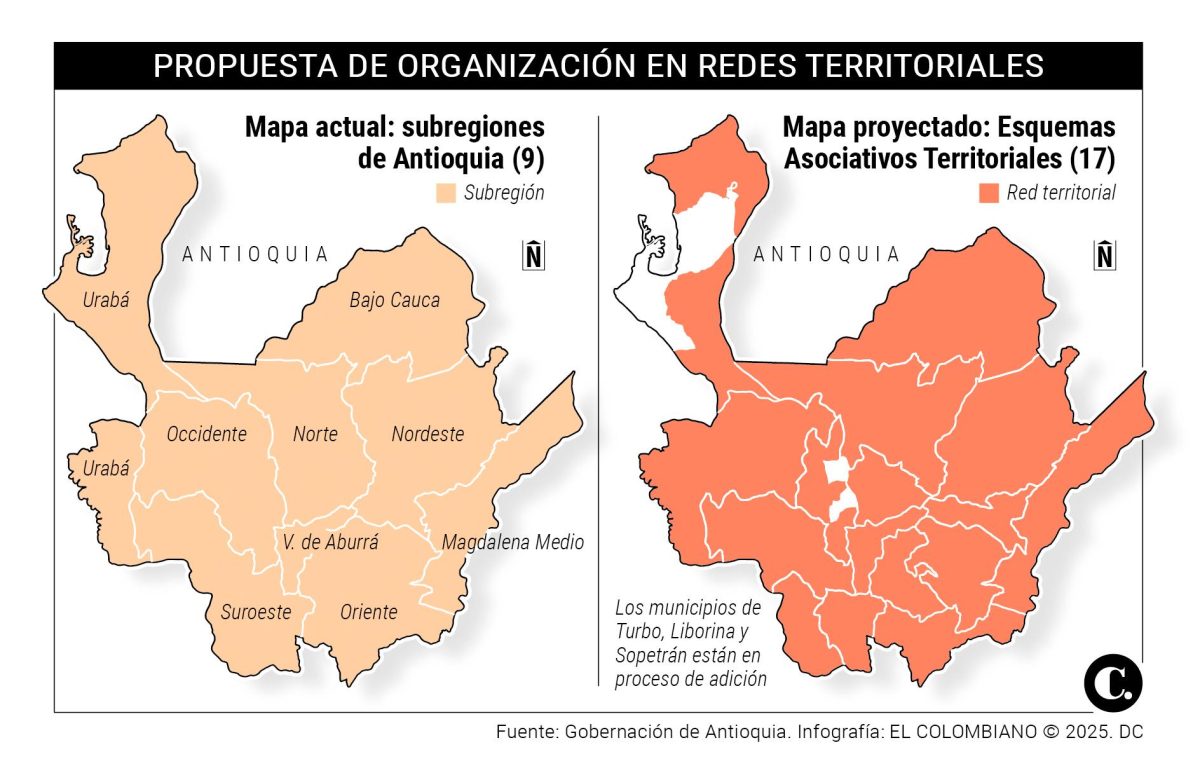 antioquia-actualizara-su-mapa-de-1975:-pasara-de-tener-9-a-17-regiones