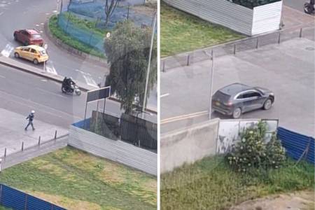 Video | Violento robo a mujer terminó en balacera en un conjunto residencial de Bogotá