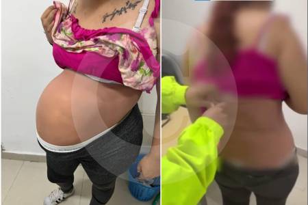 Narcoembarazo: sorprendieron a mujer con más de 5 mil dosis de cocaína camuflada en el vientre