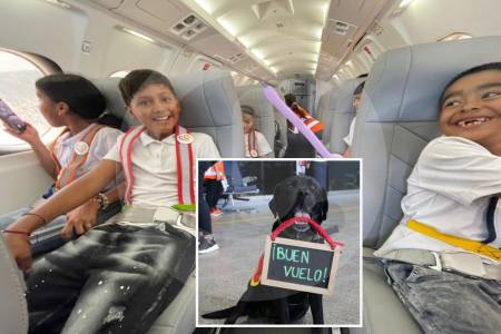 54 niños antioqueños de fundaciones paisas pudieron cumplir el sueño de volar