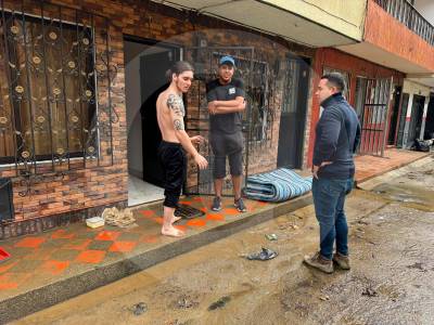 El aguacero de la madrugada dejó daños en el norte del Valle de Aburrá: van 22 familias afectadas