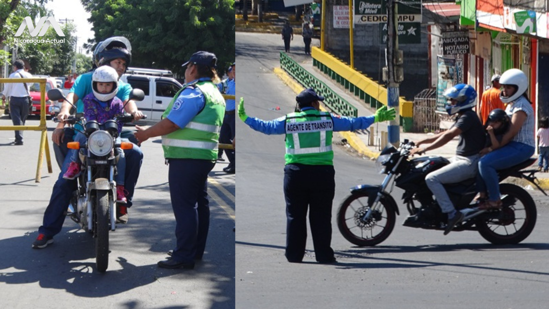 Nicaragua prohíbe transportar niños en motocicletas