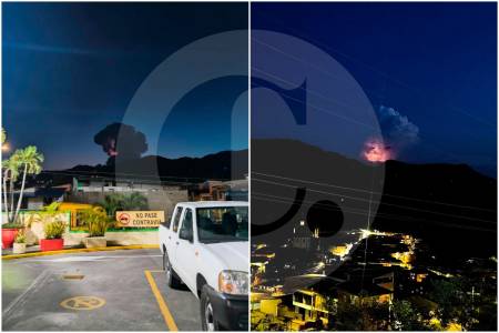 ¿Una “erupción luminosa”? Servicio Geológico explicó curioso fenómeno en el volcán Nevado del Ruiz