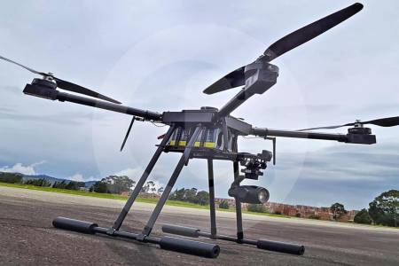 Estas son las características del nuevo dron de Colombia lanzado en la F-AIR 2025 de Rionegro