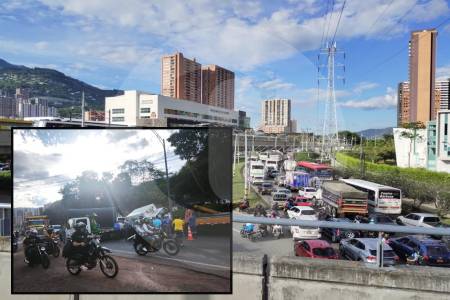 Reportan colapso de la Autopista Norte en Niquía ¿Qué pasó?