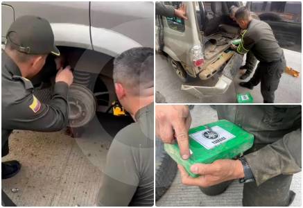 Sorprenden campero con 91 kilos de cocaína encaletados en la vía a Santa Fe de Antioquia