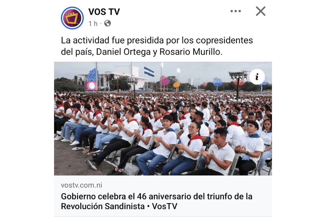 Canal de los Pellas se alinea al discurso del régimen Ortega-Murillo