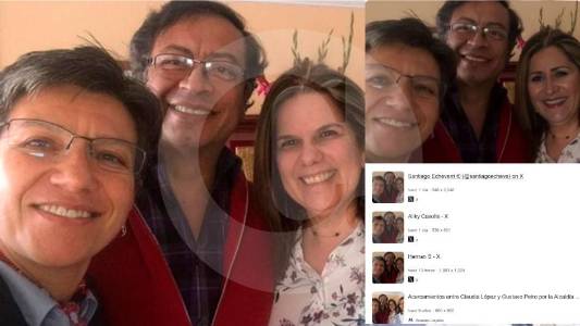 Fact Check: foto de Petro y Claudia López con Heredia, la jueza del caso Uribe, es un montaje