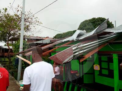 Vendaval en Murindó, Urabá antioqueño, dejó a cerca de 40 familias damnificadas
