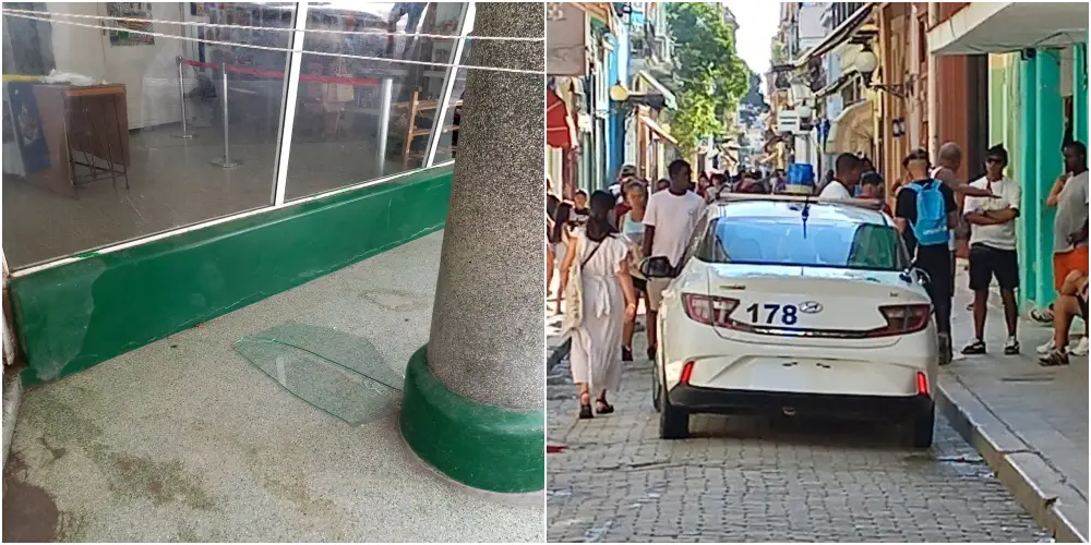 Vandalizan una relojería en la calle Obispo, La Habana