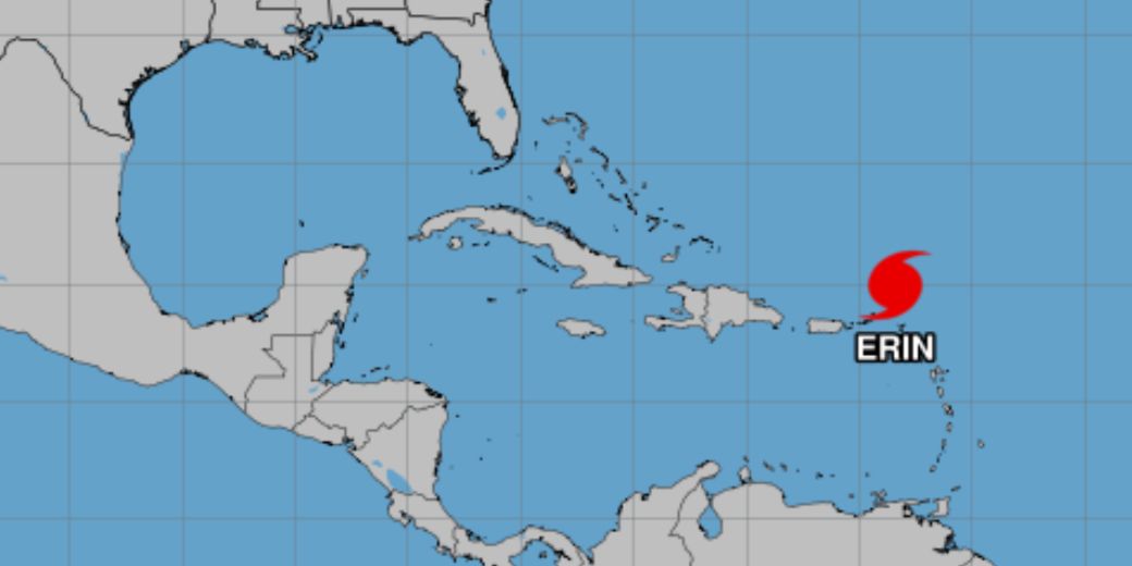 Huracán Erin alcanza categoría cinco en aguas del Mar Caribe