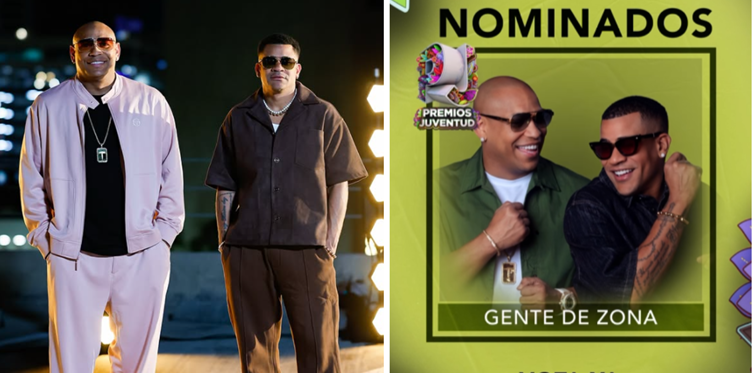 Gente De Zona, nominados a los Premios Juventud 2025 en la categoría de Mejor Álbum Tropical