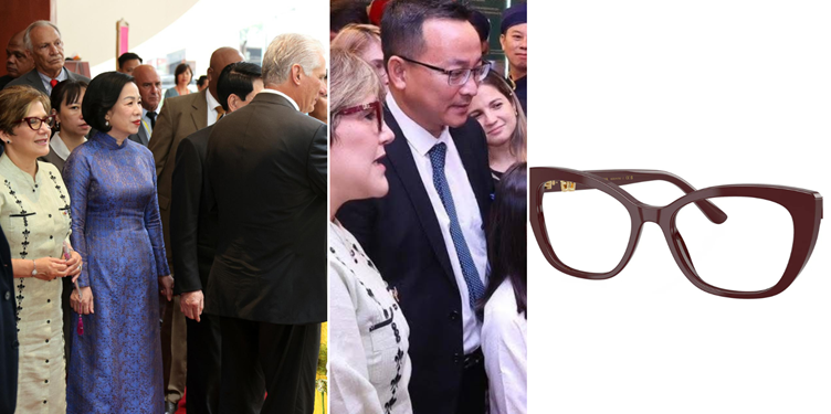 Las gafas de Lis Cuesta que equivalen a cuatro años y medio de salario mínimo en Cuba