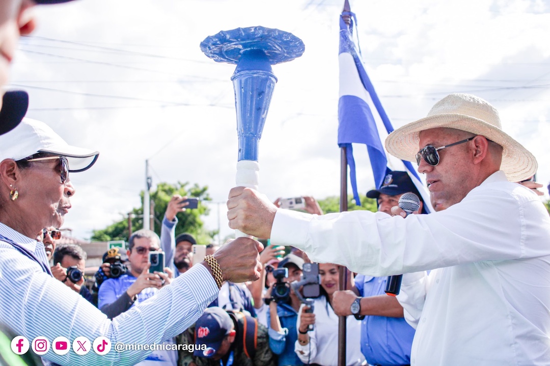 Dictadura sandinista le da la bienvenida a la «Antorcha de la Libertad» – Nicaragua Investiga