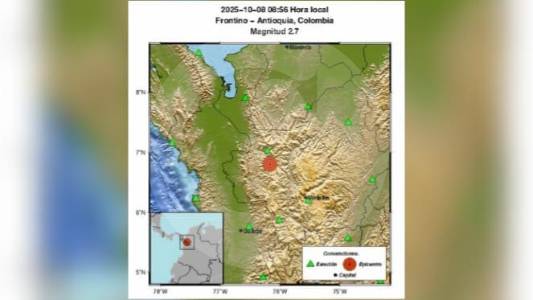 Temblor sacudió a Antioquia en la mañana de este miércoles, ¿lo sintió?
