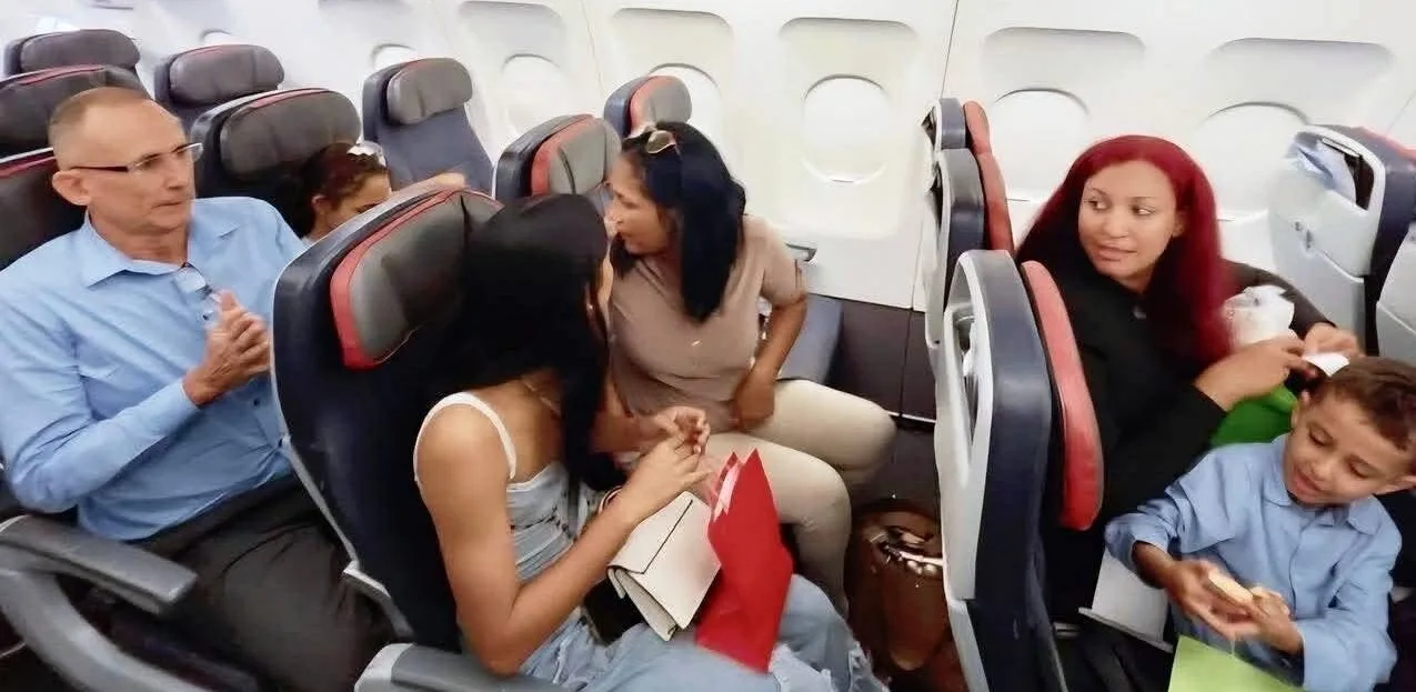 José Daniel y su familia llegan a Miami