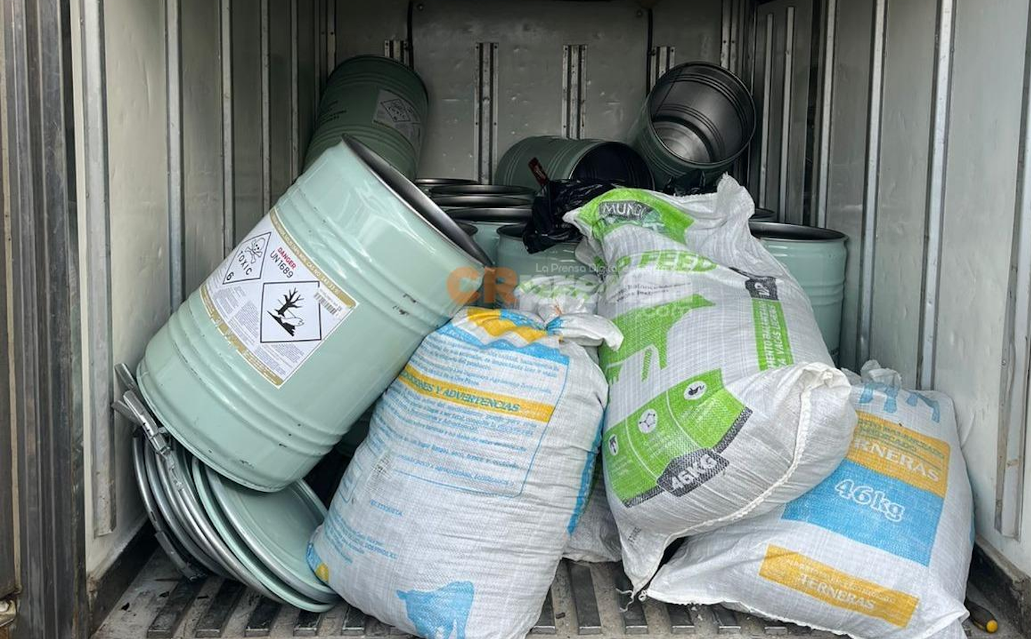 Costa Rica detiene a nicaragüense con 250 kilos de cianuro