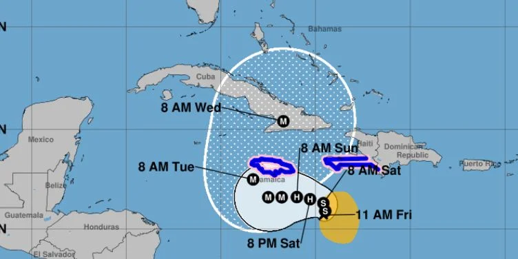 Declaran Fase Informativa en el Oriente de Cuba por la tormenta tropical Melissa