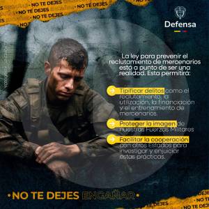 En video | Gobierno lanza campaña legislativa y publicitaria contra el negocio de los mercenarios