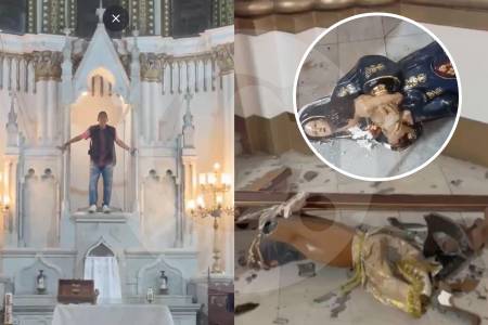 Vandalismo en la Iglesia La Ermita de Cali: Hombre que “era el diablo” destruyó varias imágenes