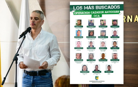 ¿Quiénes son los 19 cabecillas que busca la Operación Cazador en Antioquia?