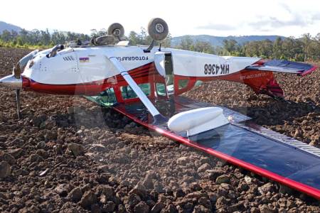 Avión ligero se accidentó en Gachancipá, Cundinamarca
