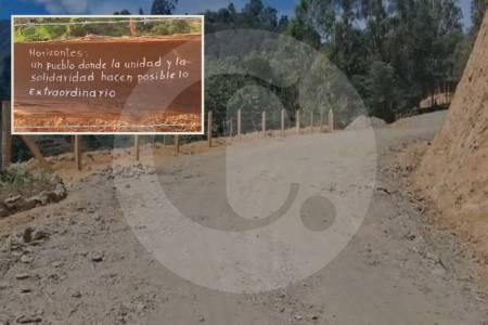 En Horizontes, Antioquia, sus mismos habitantes sacaron adelante la carretera